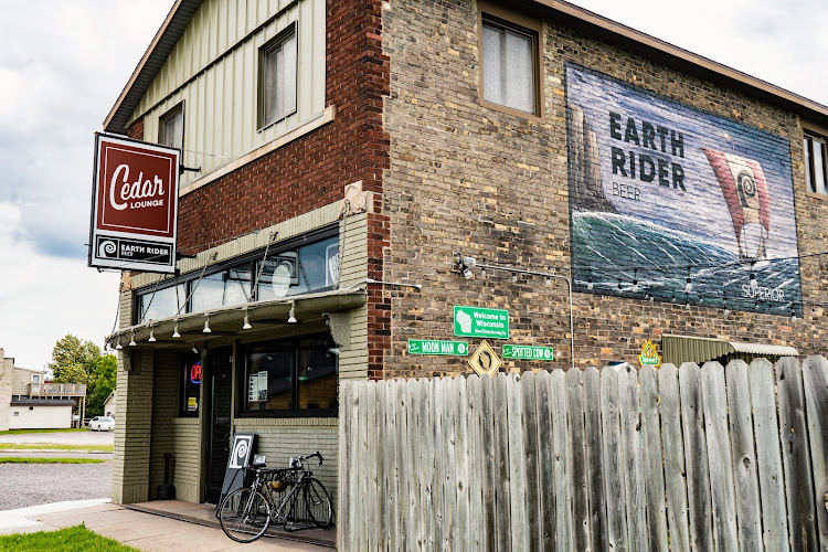 Cedar Lounge Earth Rider Brewery taproom bars in Superior Wisconsin