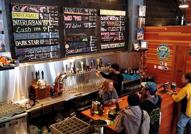 Fremont Brewing's Urban Beer Garden Brewery in Seattle Washington