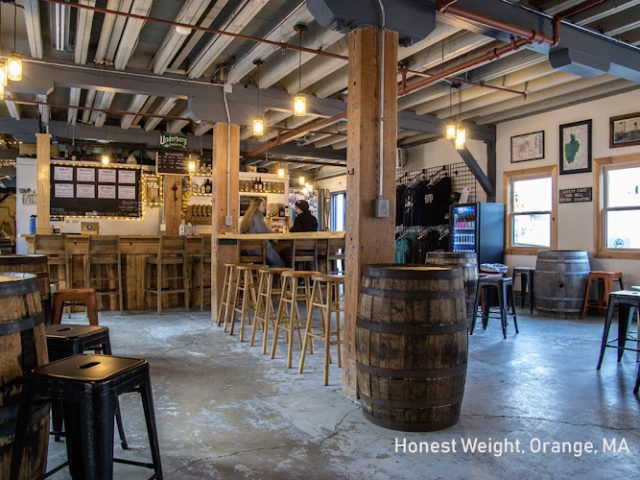 Honest Weight Artisan Beer Brewery in Orange Massachusetts