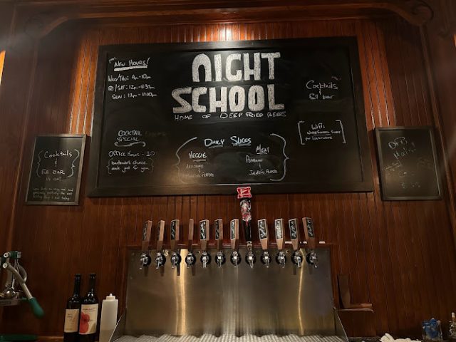 Night School home of Deep Fried Beers bars in Athens New York