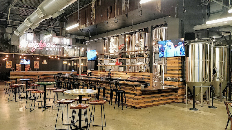 The Backyard with Neighbors Brew & Pies and Saw's BBQ Leeds restaurants in Leeds Alabama