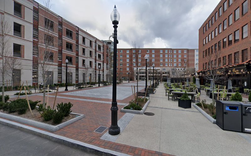 Widowmaker Brewing Beer Garden at Kilroy Square Brewery in Quincy Massachusetts